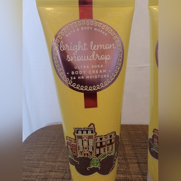Bath & Body Works Bright Lemon Snowdrops Two New 8oz Containers - Picture 2 of 6